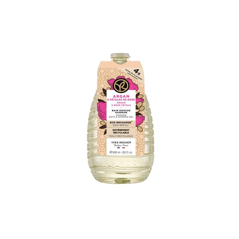Eco-Recharge Bain Douche Argan & Pétales de Rose