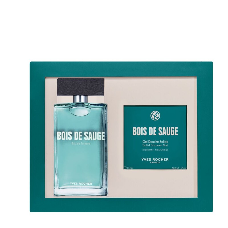 Coffret Eau de Toilette Bois de Sauge (EDT 100ML + Gel Douche Solide 100GR)
